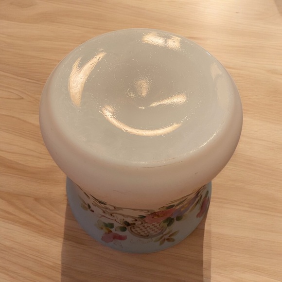 Antique Bristol Glass Biscuit Jar - Picture 10 of 10